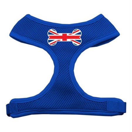 UNCONDITIONAL LOVE Bone Flag UK Screen Print Soft Mesh Harness Blue Extra Large UN788441